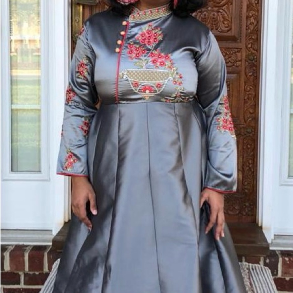 Beautiful silk party gown
